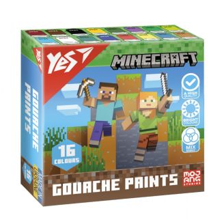 Фарби гуашеві Yes Minecraft 16 кол. 20 мл 230408