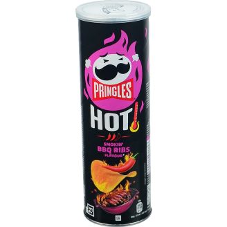 Чіпси Pringles Flame HOT BBQ Ribs 165г