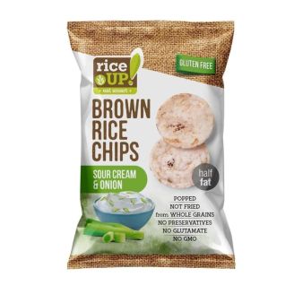 Чіпси рисові зі смаком сметани і цибулі Rice UP! 60г