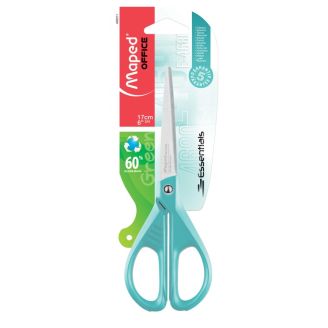 Ножиці офісні ESSENTIALS GREEN 170мм, блістер, блакитний MP.468011