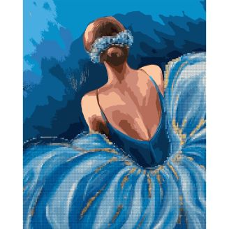 Картина за номерами з алмазною мозаїкою SANTI "Чарівна балерина", 40*50 см 954876