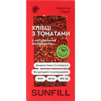 Хлібці з томатами, 100г SunFill