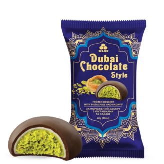 Десерт-морозиво «Dubai Chocolate Style» Mochi 40г ТМ Рудь