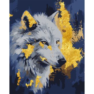 Картина за номерами SANTI "Вовк", 40*50см, поталь, 955372