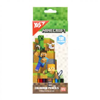 Олівці кольорові Yes 12 кол. "Minecraft", 290760