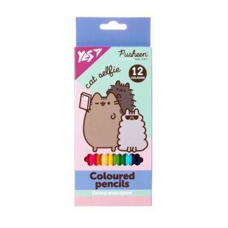 Олівці кольорові Yes 12 кол. "Pusheen", 290761