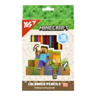 Олівці кольорові Yes 18 кол. "Minecraft", 290765