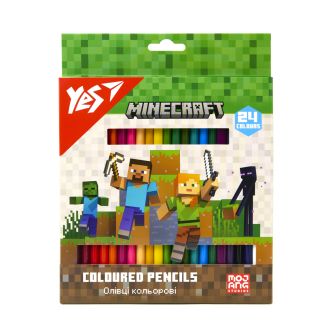 Олівці кольорові Yes 24 кол. "Minecraft", 290770