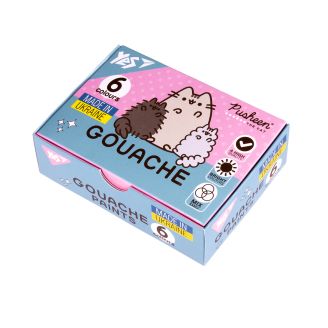 Фарби гуашеві Yes Pusheen 6 кол. 20 мл, 230400