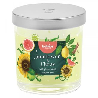 Свiчка аромат у склi 80/72 квiти та цитрус 103925690384