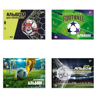 Зошит для малювання YES А4 28арк/100 скоба, з перфорацією (Football), 130609