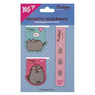 Закладки магнітні Yes "Pusheen", 3 шт, 708350
