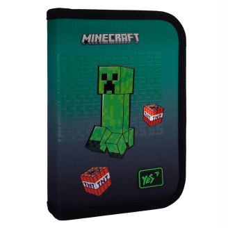 Пенал твердий YES одинарний з двома клапанами HP-04 Minecraft Icons, 533633