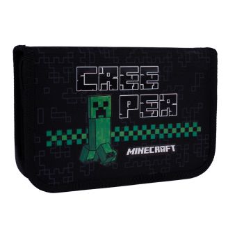 Пенал твердий YES одинарний з двома клапанами HP-04 Minecraft Time, 533631