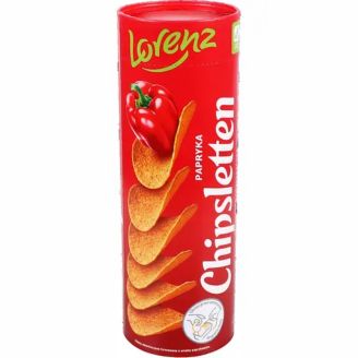 Чіпси Chipsletten зі смаком паприки  тубус 100 г Lorenz