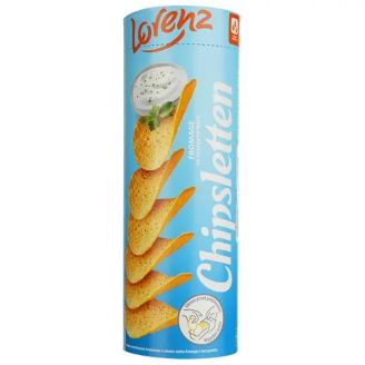 Чіпси Chipsletten зі смаком сметани та цибулі  тубус 100 г Lorenz