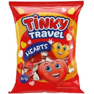 Желейні цукерки HEARTS 70г TINKY TRAVEL