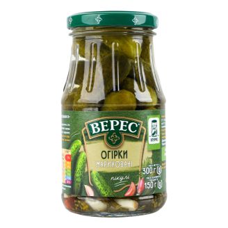 Огірки мариновані 300г Верес