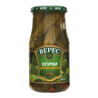 Огірки мариновані 500г Верес