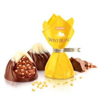 Цукерки Монблан з кунжутом (жовтий) (ваг.)  Рошен