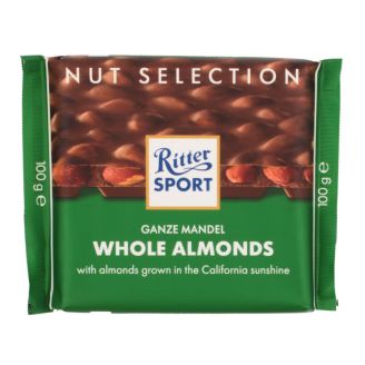 Шоколад молчний "Nut Selection" цільний мигдаль 100г Ritter Sport