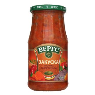 Закуска овочева Закарпатська 500г Верес