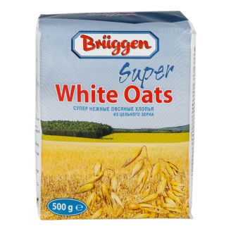 Пластівці вівсяні Super White Oats 500г Bruggen