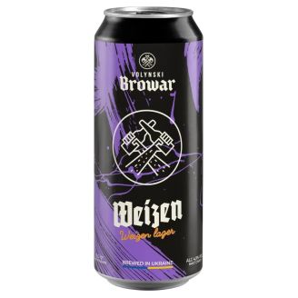 Пиво світле пшеничне н/ф «Weizen» 0.5л з/б ТМ Волинський Бровар